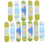 HOMSFOU 12 Piezas Marcapáginas Magnéticos Decorativos de Clips de Página para Lectura Diseño de Paisaje Marcapáginas Prácticos para Estudiantes y Amantes Libros