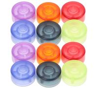 HOMSFOU 12 Piezas Tapas de Plástico Accesorio Colorido y Luminoso que Mejora la Sensación al Pisar para Pedal de Efectos de Guitarra Eléctrica Adecuado para Pedaleras Multiefectos