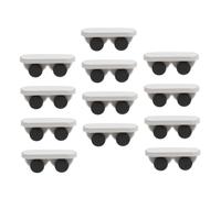 HOMSFOU 12 poleas adhesivas para caja de almacenamiento, ruedas unidireccionales, rodillos inferiores para latas de basura, ventiladores de muebles, organizadores de cosméticos, fácil de pegar para