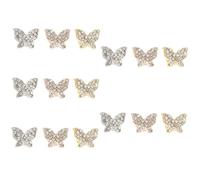 HOMSFOU 15piezas Clavos Decorativos Para Reloj Accesorios De Banda Para Reloj Inteligente Decoración De Pulsera De Brillantes Suministros De Moda Para y Manualidades