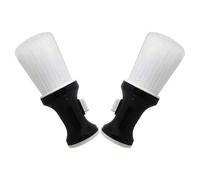 HOMSFOU 2 Cepillos para Cuello de Peluquería, Plumero de Estilista con Cerdas Suaves, Herramienta de Limpieza para Cabello y Barba, Accesorio Profesional para Salón y Barbería,