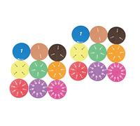 HOMSFOU 2 Círculos de Fracciones Eva para Aprendizaje Escuela para Ejercicios Cognitivos y Manipulación Matemática