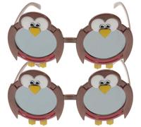 HOMSFOU 2 Gafas de Sol de Búho para Fiesta de Disfraces, Portátiles y Decorativas, Accesorio Divertido Cumpleaños y Mascaradas