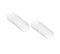 HOMSFOU 2 Juegos Junta De Ventosa De Vidrio Marco Adhesivo Luces Doble Parachoques De Muebles Espaciadores De Mesa Arrancador Punto Calentador De Acuario Tinte Bar Plastico PP 10 Uds * 2