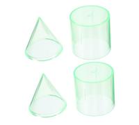 HOMSFOU 2 juegos Modelo Geométrico Educativo Cilindro y Cono Herramienta Precisa para Enseñanza de Relación de Volumen Auxiliar Matemático para Estudiantes Material Resistente para Uso