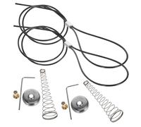 HOMSFOU 2 Juegos Pestillos de Puerta Ajustables con Cable de Tirón para y Puertas de Accesorios de Seguridad Prácticos y