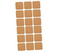 HOMSFOU 2 Juegos Posavasos Antideslizantes Portavasos De Corcho Paraca Exterior Estera De Taza Cuadrada Estera De La Taza del Aislamiento Térmico De Madera Yellow 12 Piezas*2