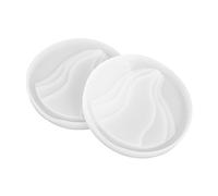 HOMSFOU 2 Moldes Para Posavasos De Isla Moldes Para Fondant Tazas Vasos Bandejas Para Servir Moldes Reutilizables Moldes Decorativos De Silicona Moldes Para Adornos Moldes De