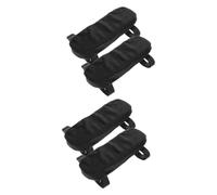 HOMSFOU 2 Pares cojín del Brazo de la Silla Acolchado Almohadillas para Brazos de Silla Espuma reposabrazos Sofa Cojines para Brazos de sillas reposabrazos de Silla de Oficina AbS Negro