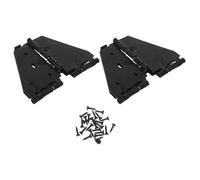 HOMSFOU 2 Piezas Bisagra para solapa de mesa de comedor bisagras de mesa plegable Black