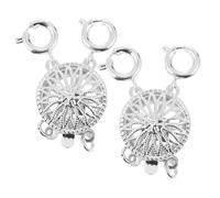 HOMSFOU 2 Piezas Broches Deslizantes de Metal para Joyería Conectores de Pulseras y Collares Accesorios Diy para Creaciones Únicas y Personalizadas