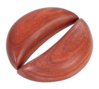 HOMSFOU 2 Piezas Copas de Adivinación Taoístas de Madera de Durazno Diseño de Media Luna, Decoración para Templos y Adoración Budista, Herramienta Espiritual para Rituales