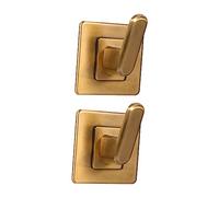 HOMSFOU 2 Piezas De Gancho Para Toalla De Metal Ganchos De Pared Adhesivos Ganchos De Pared De Bronce Gancho Adhesivo Gancho De Toalla Antiguo Ganchos Vintage Para Bata Colgador De