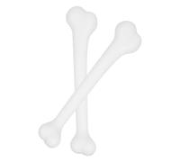 HOMSFOU 2 Piezas de Huesos de Plástico Claros para Decoración de Halloween, Accesorios Terroríficos para Fiesta y Casa Embrujada, Elementos de Ambiente Espeluznante