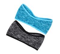 HOMSFOU 2 Piezas Diadema Orejeras para Mujer de Poliéster, Cálida y Multifuncional, Adecuado para Fitness y Actividades al Aire Libre en Invierno