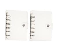 HOMSFOU 2 piezas Portadas de PVC Transparentes para Cuadernos y de Impermeables y Fáciles de Limpiar para Estudiantes y Profesores Compatible con Núcleos de Anillas