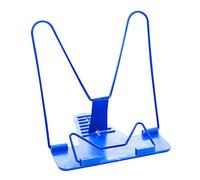 HOMSFOU 2 Piezas Soporte de Libros Ajustable para Lectura Multiusos Estante de Libros Portátil Color Azul para Estudio Casa Oficina y