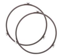 HOMSFOU 2 Piezas Soporte para Plato Giratorio Microondas, Anillo Rueda de 1,6 Cm, Bandeja Circular de Vidrio para Horno Microondas, Accesorio de Repuesto para Piezas de Hornos Pequeños