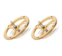 HOMSFOU 2 Piezas Volante para Reloj Mecánico Dorado, Mecanismo de Repuesto para Reparación de Despertadores Antiguos, Kit Completo Compatible Varios Modelos de Movimiento Reloj, Piezas