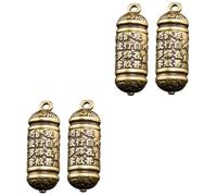 HOMSFOU 2 Series Colgante De Sutra Del Corazón Colgante De Llavero De Joyería De Bricolaje Adorno De Llavero De Coche Accesorios De o De Bolsa Latón 2 Piezas*2