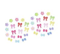 HOMSFOU 2 Series Parches Termoadhesivos Coser Con De Flores Y Lazos Decorativas Para Ropa Diy Autoadhesivos Para Planchar Apliques De Cartoon Para Vestidos Y Prendas 18 Piezas*2