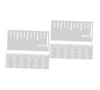 HOMSFOU 2 series Plantilla De Regla De Medición Para Reutilizable Escala Calcomanías De Pared Para Habitaciones Infantiles Guardería Tabla De Crecimiento De Dibujos 7 piezas*2