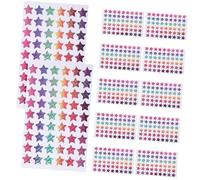 HOMSFOU 20 Hojas Pegatinas Decorativas Impermeables Forma de Estrella Pack de Páginas de Stickers para Recompensas Escolares Etiquetas de Estudiantes Stickers de para Guarderías y Oficinas