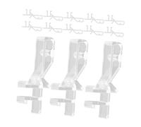 HOMSFOU 20 Piezas Clip Ciego Vara Cable Puerta Sello Doselera Neto Clips De Reemplazo De Cenefa Ciega Tapón Clips Ciegos Transparentes para Cenefa Ligero Tapones Enlace Ordenador Personal