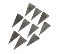 HOMSFOU 20 Piezas cuña triangular cuña para cuñas para talar árboles martillo cuñas para mango de cuña de acero al carbono exterior mango de madera trineo Accesorios Metal