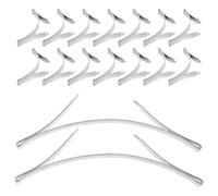 HOMSFOU 20 piezas de herrajes para puerta corredera de armario, guía de riel inferior con diseño de reducción de ruido para una alineación precisa y fácil instalación en espacios de eventos en casa