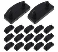 HOMSFOU 20 Piezas de Soporte para Listones de Cama Tapas de Plástico y Fundas Protectoras, Kit de Repuesto para Camas King Size y Dobles, Accesorios para Sujeción de Láminas de Somier