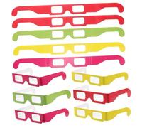 HOMSFOU 20 piezas Gafas de Difracción Plegables Unidades Efectos Arcoíris para Fiestas y Festivales Diseño Ligero y Cómodo para Eventos y Celebraciones Grupo