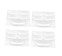 HOMSFOU 20 Piezas Junta de asiento del inodoro asiento de tocador asiento de inodoro juntas de tapa de inodoro parachoques del inodoro almohadillas para orejas de inodoro gel de sílice