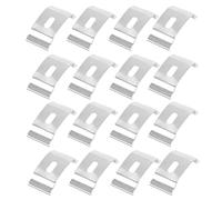 HOMSFOU 20 Piezas Placas Fijas para Riel Vertical de Cortina 38mm, Accesorios para Reparación de Cortinas DIY, Acero Inoxidable, Instalación Segura y Compatible para Tratamientos