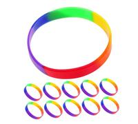 HOMSFOU 20 Piezas Pulsera Gomas Para Pulseras Pulsera De Goma Pulseras De Colores Para Deportistas Pulseras Para Pulseras Muñequeras De Silicona Gel De Sílice