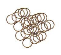 HOMSFOU 200 Piezas Anillos de de Estilo Retro de Llaveros para Diy Anillas de Resistente de Prácticos para Claves Diseño Plano que Evita Pérdidas