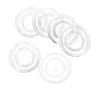 HOMSFOU 200 Piezas Junta Antideslizante Almohadillas Parachoques De Muebles Almohadilla Anticolisión Topes De Mesa para Evitar Deslizamientos Parachoques De Vidrio Transparente Plastico PP