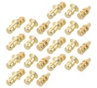 HOMSFOU 24 Piezas De Conectores De Pasador De Escritorio Para Muebles Estantes Mesas Pasadores De Hoja De Mesa De Metal Pasadores De Cajón De Alineación