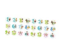 HOMSFOU 24piezas Pegatinas De para Bebés Set De Adorables Pegatinas Mensuales Animales para Capturar El Crecimiento Infantil Decoración Creativa para Fotografías De Nuevos Nacidos
