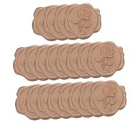 HOMSFOU 25 Piezas Sellos de Cera Adhesivos para Sobres de Pegatinas de Sellado Embossed para Bodas y Tarjetas Sello Lacre Autoadhesivo Colores Antiguos para Invitaciones y