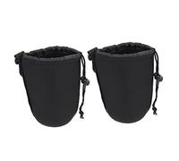 HOMSFOU 2piezas Bolsa De Protección para Lentes De Cámara y Acolchada Funda Neopreno Térmica Diseño Flexible y Shockproof