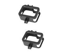 HOMSFOU 2piezas Carcasa Protectora Shock-Resistente con Zapata Fría para Cámara De Acción Fácil Instalación y Carga Lateral Resistente Golpes y Arañazos