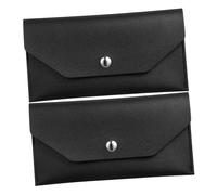 HOMSFOU 2piezas Cartera de Cuero para Sobres Reutilizables Dinero Billetera Tipo Mujeres sobre Económico y Delgado Organizador de Sobres para Administración de Dinero Temporada