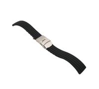 HOMSFOU 2piezas Correa de Silicona para Reloj de Repuesto Plegable Diseño de Rayas Suitable For Sports And Outdoor Activities