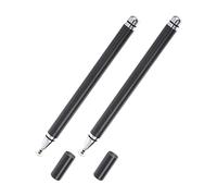 HOMSFOU 2piezas Lápiz Capacitivo de Precisión para Pantalla Táctil Lápiz Digital para Smartphones y Tabletas Lápices Capacitivos Negros para Escritura y Dibujo Tableta