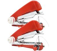 HOMSFOU 2piezas Mini Máquina De Coser Manual Portátil Herramienta De Costura Pequeña Y Práctica para Hogar Y DIY para Materiales Gruesos Y Delicados