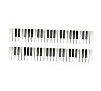 HOMSFOU 2piezas Pegatinas Divertidas De Piano Teclas Autoadhesivas Impermeables Decoración Para Escaleras Del Hogar