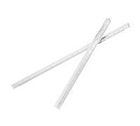 HOMSFOU 2piezas Regla Transparente Herramienta De Medición De Bolsillo Útiles Escolares Regla De Dibujo Métrica Material De Dibujo Arquitectónico para Estudiantes De Plástico Aula