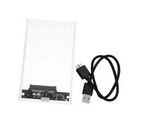 HOMSFOU 2tb Caja para Ssd USB Compatible Disco Duro De Transparente para Portátiles y Transferencia De Datos Rápida