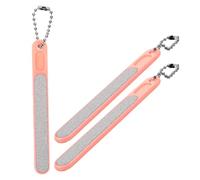 HOMSFOU 3 Limas de Uñas Portátiles para Mujer Llavero Herramientas para Manicura y Pedicura Lima Gruesa para Uñas de Pies y Manos Set de 3 Piezas para Salón y Viaje para Uso Doméstico